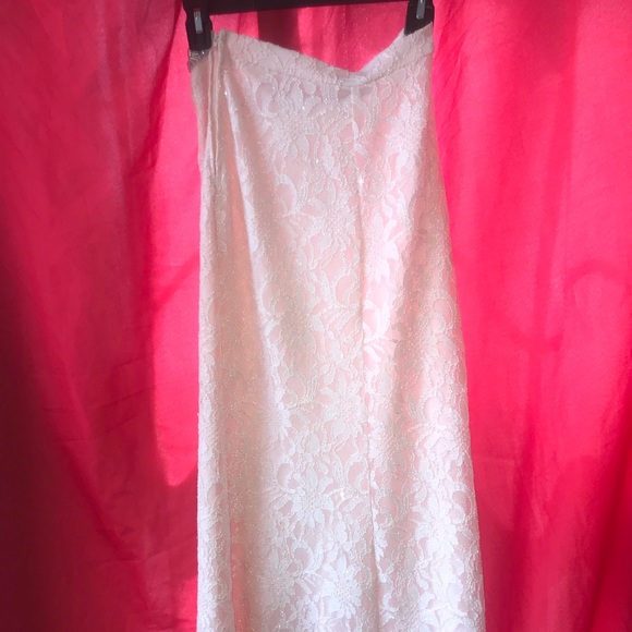 Light pink two piece prom dresss - Picture 5 of 5